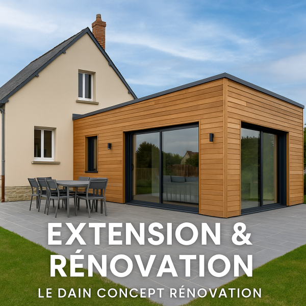 Extension et agrandissement de maison Le Dain Concept Rénovation