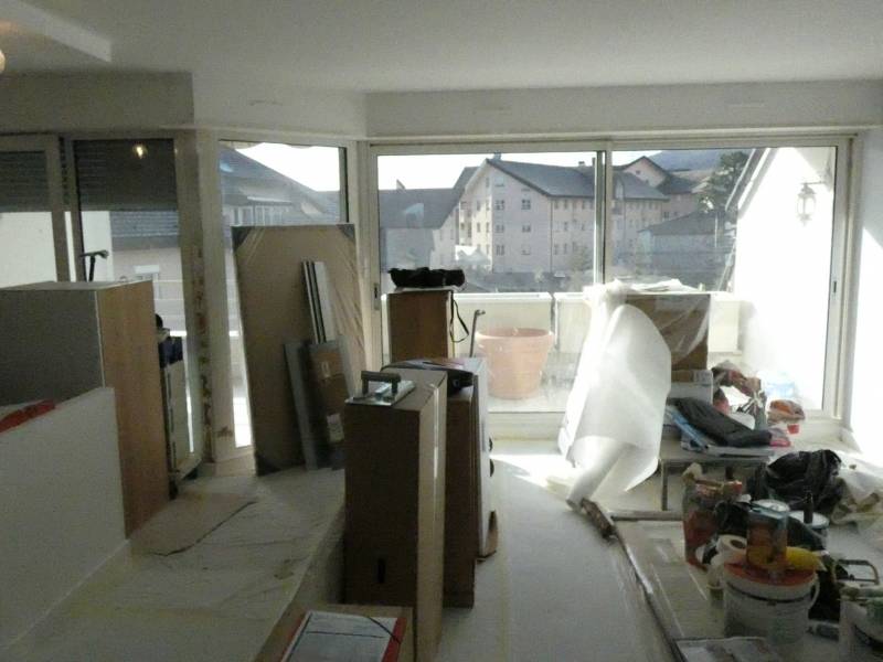 Avant/Après d'un salon à Divonne-les-Bains