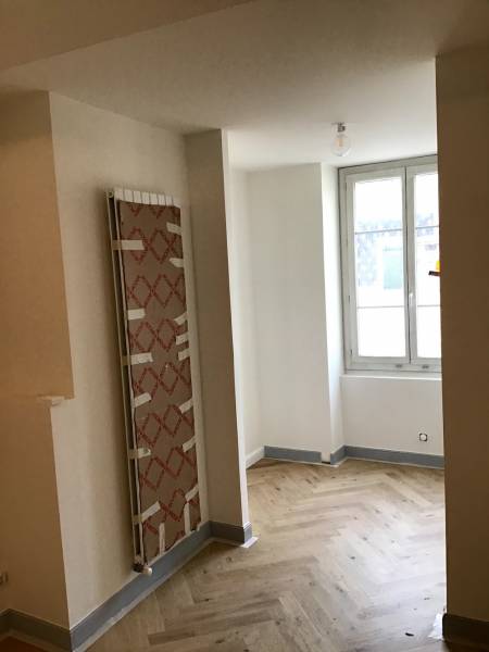 Parquet massif dans appartement rénové à Lyon 2
