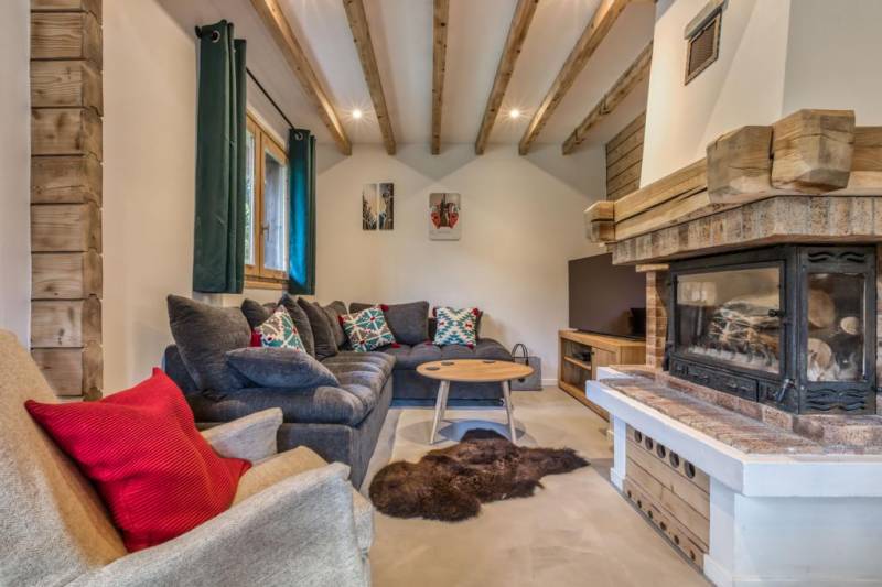 Travaux de rénovation dans un chalet aux Houches