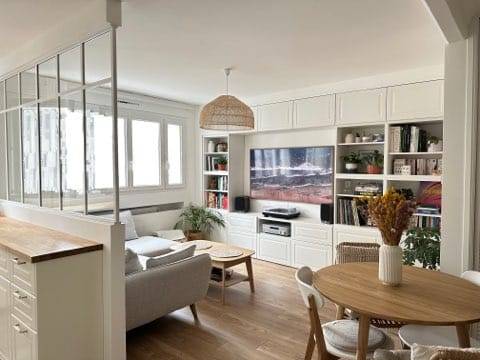 Avant/Après de travaux de rénovation complète à Lyon 6