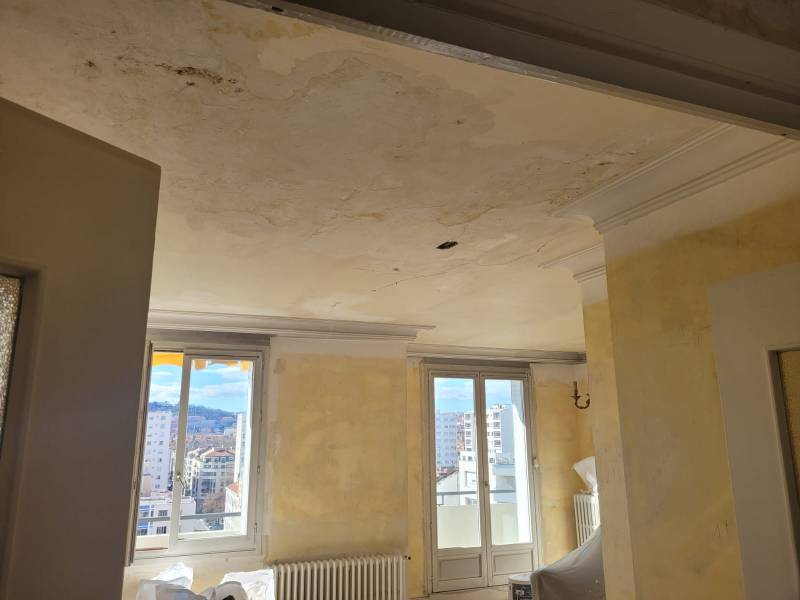 Avant/Après rénovation peinture appartement Lyon 6