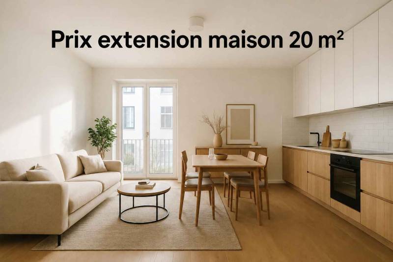 Prix extension maison 20m2 : démarches et exemple de devis