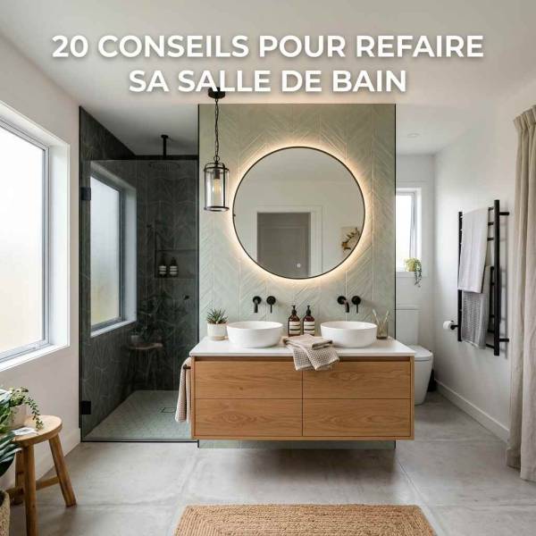 20 conseils pour refaire sa salle de bain